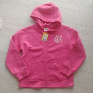 ROXY NEW girls Pink Zip Up Hoodie Jacket